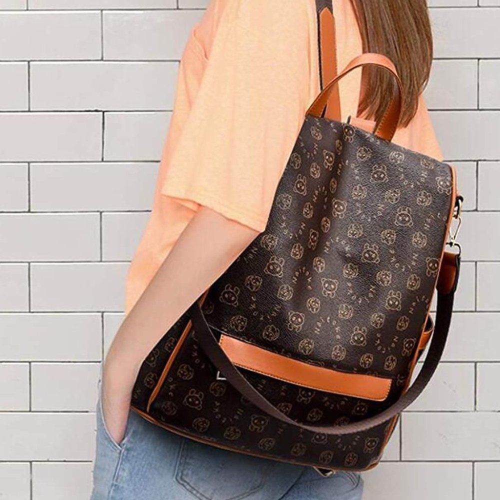 Tammy Women Backpack PU- BROWN